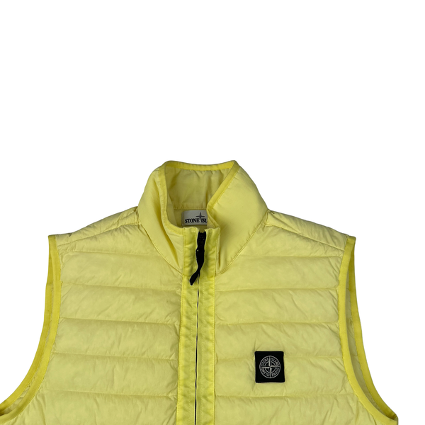 Stone Island 2020 Yellow Down Filled Gilet - Large
