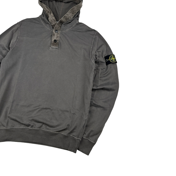 Stone Island 2013 Brown Cotton Pullover Hoodie - Medium