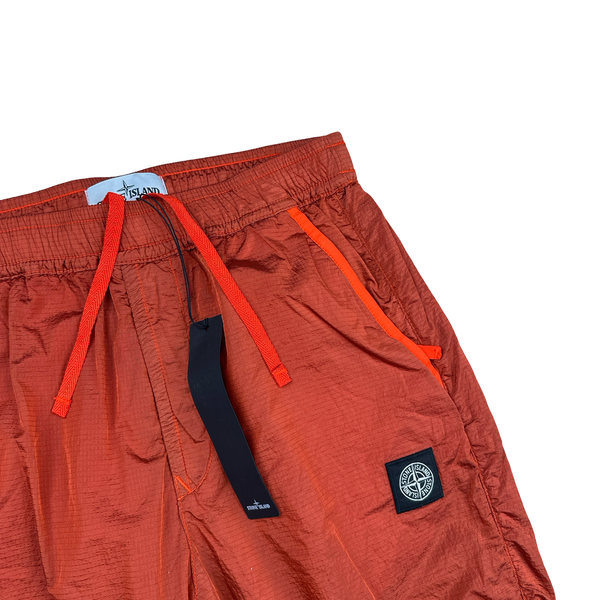 Stone Island 2020 Coral Nylon Metal Rip Stop Tracksuit Bottoms - Small