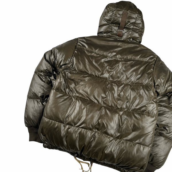 Ralph Lauren Brown Down Filled Hooded Puffer Jacket - Small