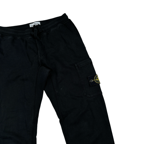 Stone Island 2018 Black Cotton Joggers - Medium