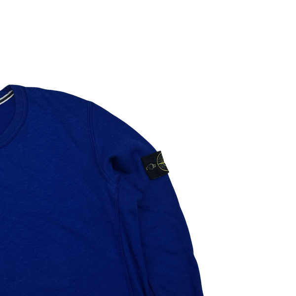 Stone Island 2015 Blue Cotton Pullover Jumper - Medium