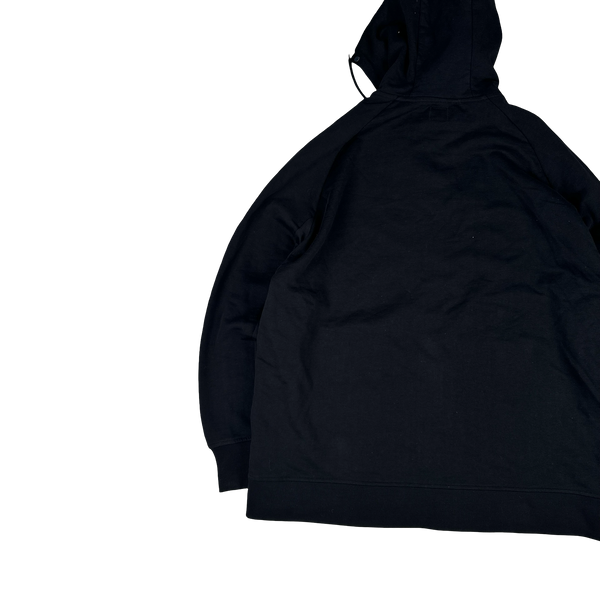 CP Company Black Cotton Goggle Hoodie - 3XL