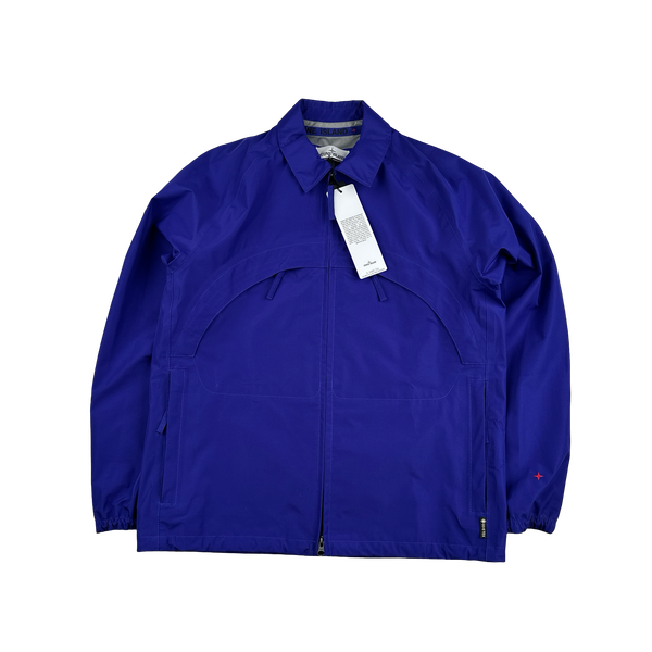 Stone Island Marina Gore Tex Waterproof Spellout Jacket - Large