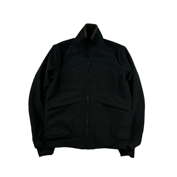 CP Company Khaki Soft Shell Teddy Fleece Reversible Lens Viewer Jacket - Medium