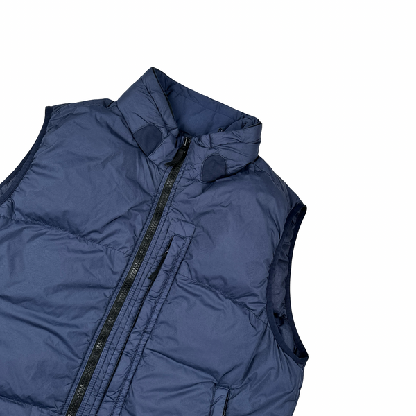 Stone Island 2020 Garment Dyed Crinkle Reps Down Filled Gilet - XXL