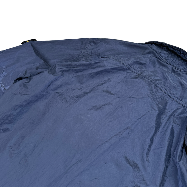 Stone Island 2017 Navy Nylon Metal Shimmer Overshirt - Medium
