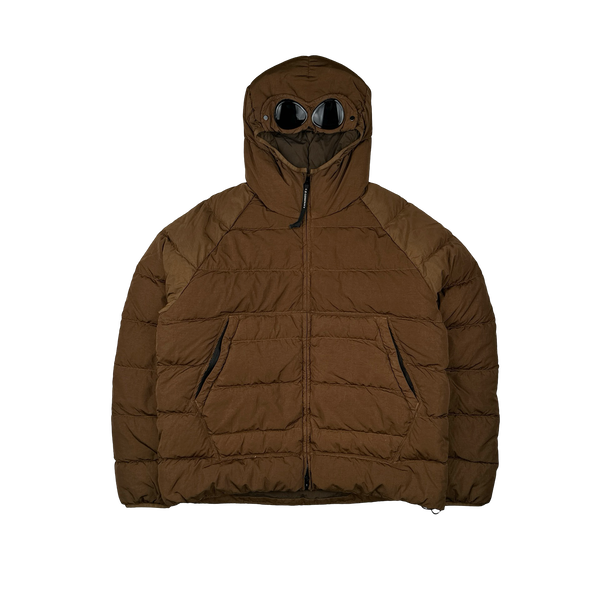 CP Company Brown ECO CHROME-R Down Filled Puffer Jacket - XL
