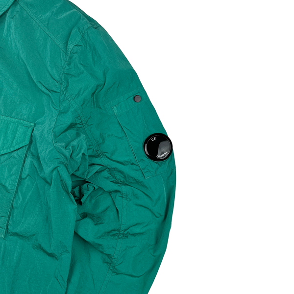 CP Company Green Lens Viewer Chrome R Zipped Overshirt - Large