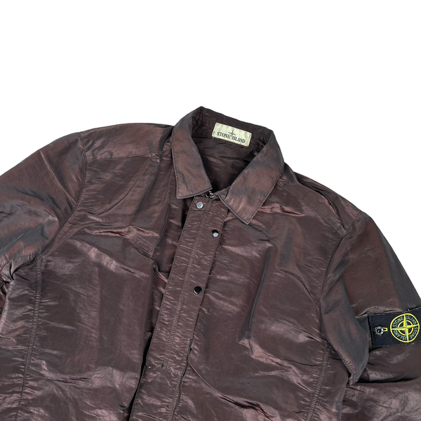 Stone Island 2016 Dark Red Weft Overshirt - Medium