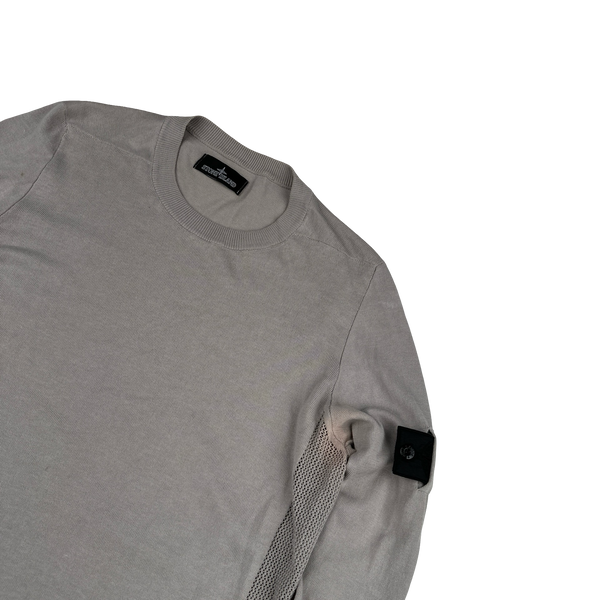 Stone Island 2017 Shadow Project Grey Cotton Crewneck Knit - Large
