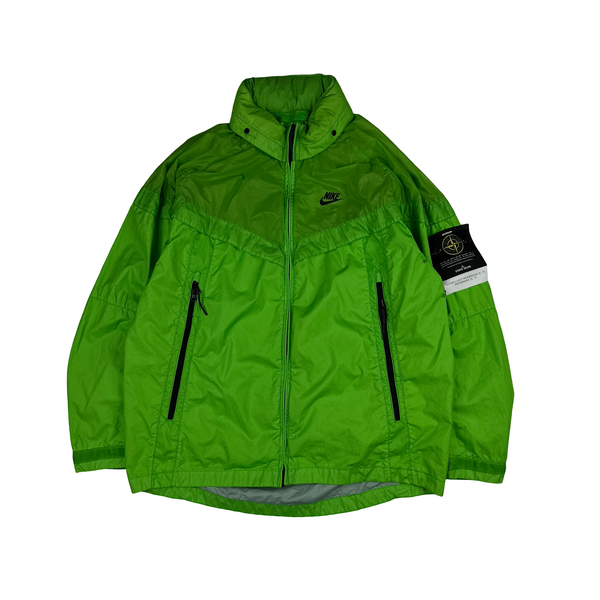 Stone Island x Nike Green Hyperlight Membrana Windrunner Jacket - XL