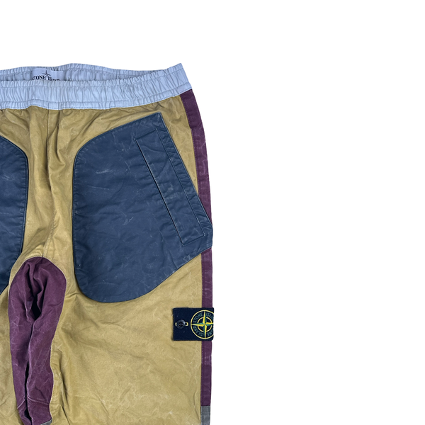 Stone Island Bicolour 2019 Tela Placcata Trousers - 32"