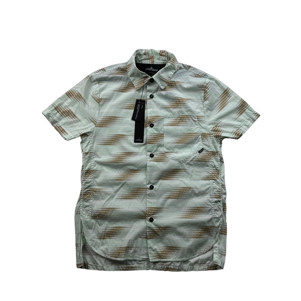 Stone Island 2016 Shadow Project Patterned Shortsleeve Buttoned Shirt - Small