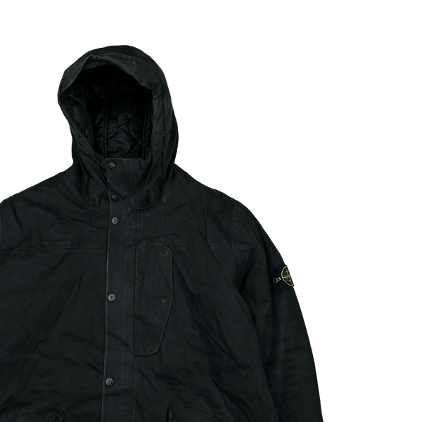Stone Island 2013 Black 3L Performance Cotton Primaloft Jacket - XXL