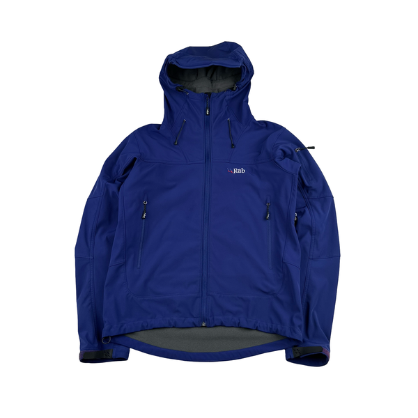 RAB Blue Ogre Hooded Soft Shell Jacket - Medium