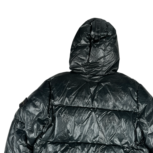 Stone Island 2017 Black Pertex Quantum Y Down Puffer Jacket - Large