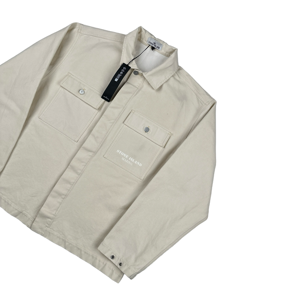 Stone Island 2023 Marina White Denim Jacket - XL