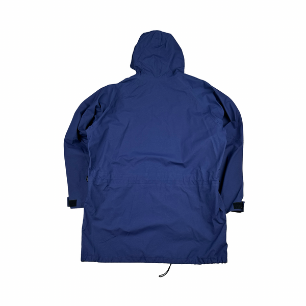 Berghaus Navy Lightweight Long Hooded Raincoat - XXL