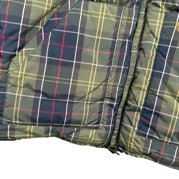 Barbour Beacon Reversible Checked Print Hooded Puffer Jacket - Small
