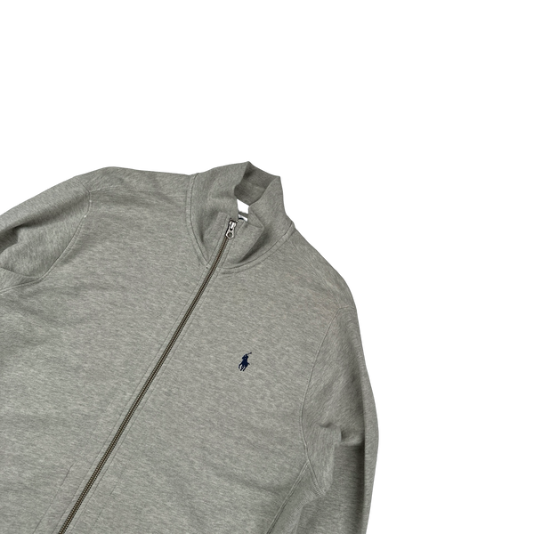 Ralph Lauren Grey Cotton Zipped Track Jacket - Large
