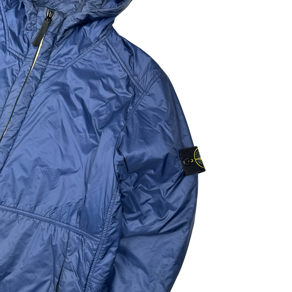 Stone Island Blue Micro Rip Stop Primaloft Insulated Jacket - Large