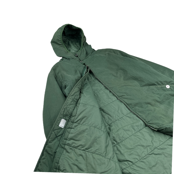Stone Island 2021 Shadow Project Forest Green Primaloft Long Jacket - Medium