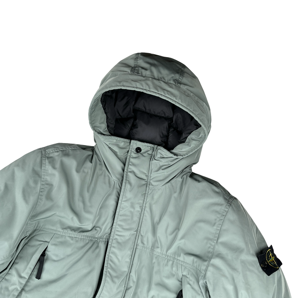 Stone Island 2023 Pale Blue Micro Twill Down Puffer - Large