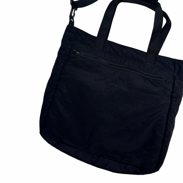 Stone Island 2024 Black Nylon Metal Compass Shoulder/Holdall Bag