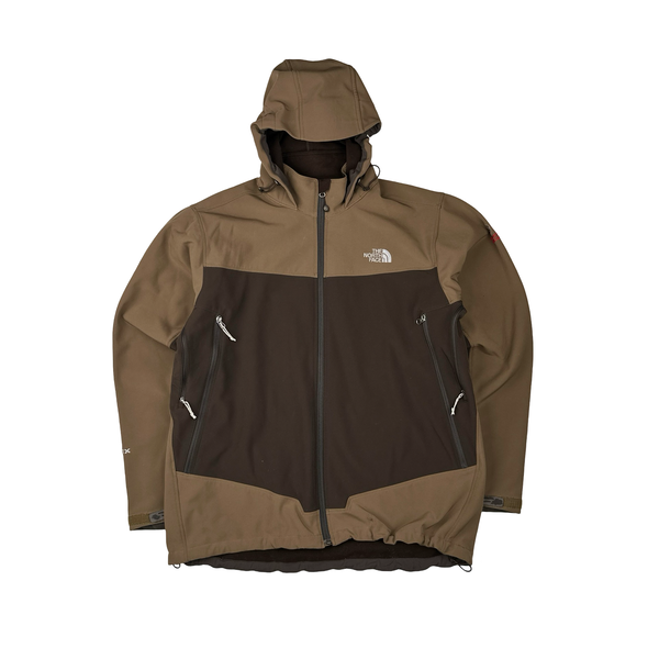 North Face Brown Summit Series Apex Soft Shell Jacket - XL