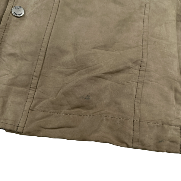 CP Company Beige Multi Pocket Goggle Jacket - Small