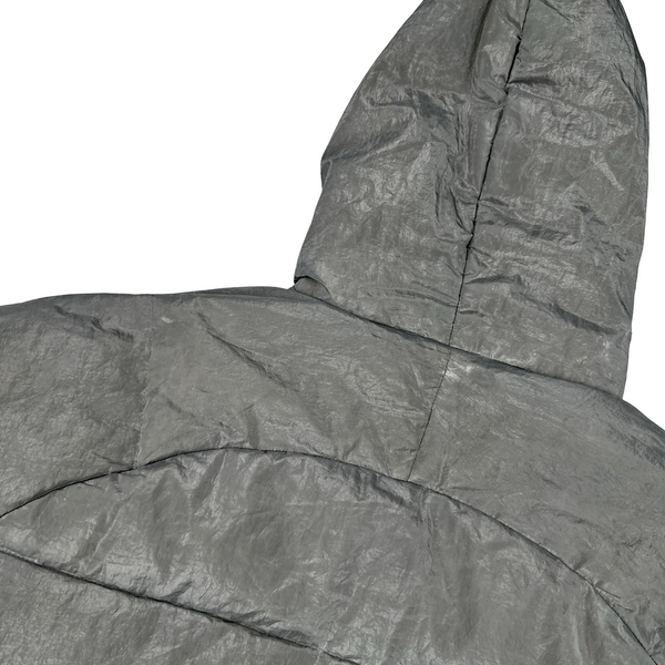 Stone Island AW2000 Hooded Silver Pure Metal Shell - Large