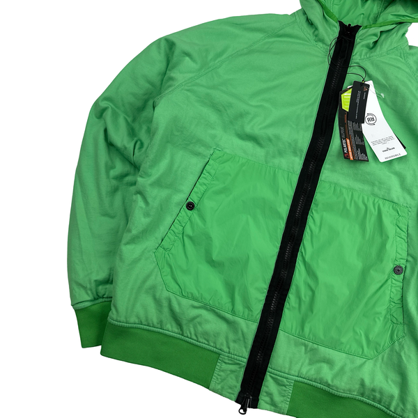 Stone Island 2022 Apple Green Comfort Tech Composite Reversible Polartec Jacket - XL
