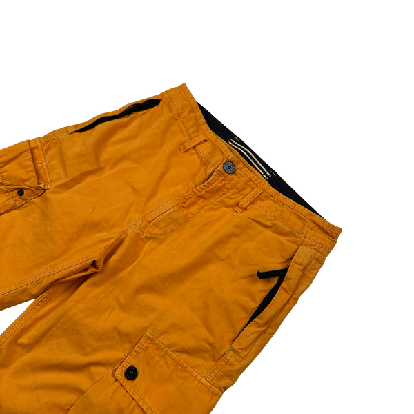 Stone Island 2023 Orange Slim Bermuda Cotton Shorts - 29"