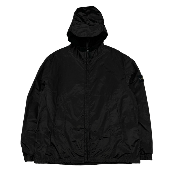 Stone Island 2009 Black Nylon Metal Velvet Lined Jacket - 3XL
