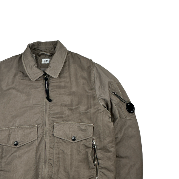 CP Company Nylon B Sateen Collared Bomber Jacket - Large