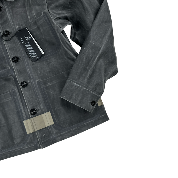 CP Company Grey TOOB Two Spellout Collared Jacket - XS