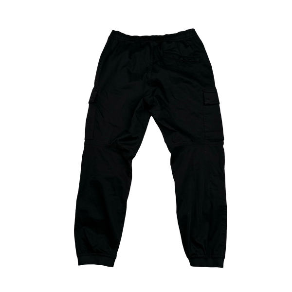 Stone Island 2024 Black RE-T Fit Cargos - 31"