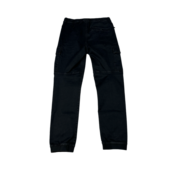 Stone Island 2022 Black RE T Cargo Trousers - Small