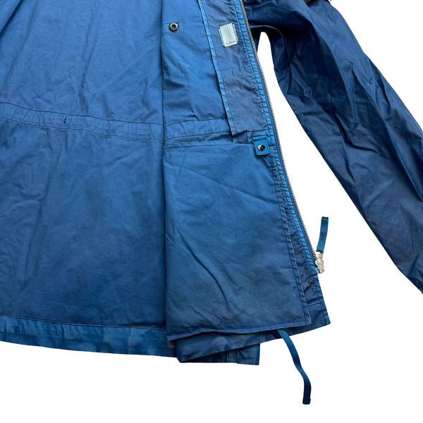 Stone Island Shadow Project Blue Mussola Gommata Parka Cobalt - Large