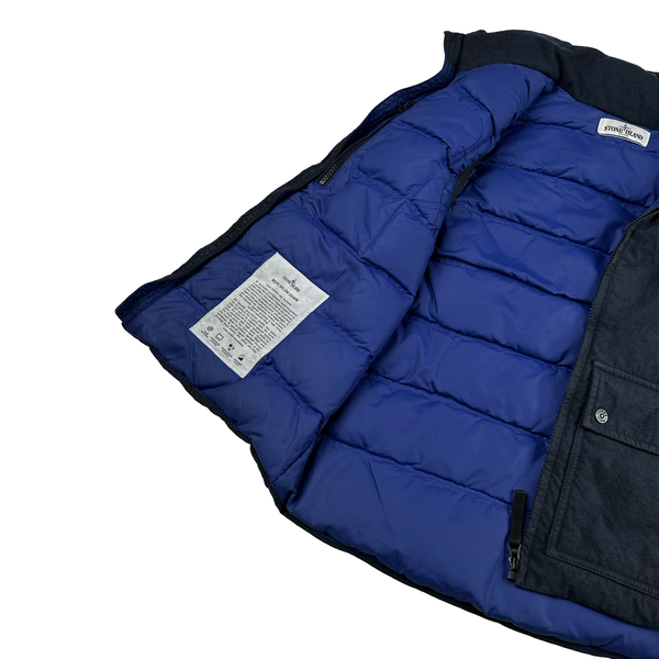 Stone Island 2012 30th Anniversary Blue Reps Nylon Down Puffer Gilet - Small