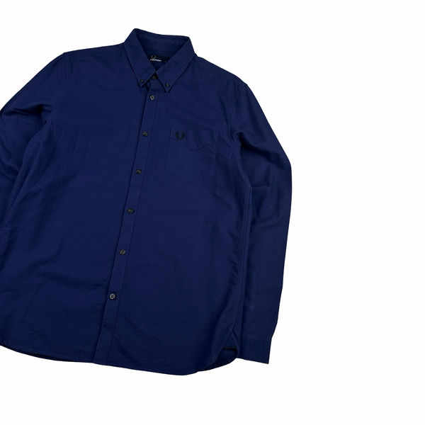 Fred Perry Blue Buttoned Shirt - Large