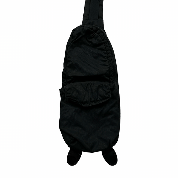 Stone Island 2019 Black Nylon Patch Sling Bag