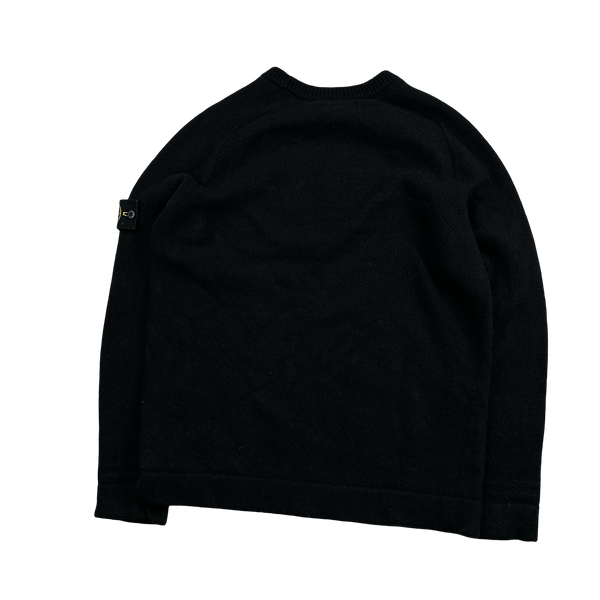 Stone Island 2018 Black Wool Crewneck Jumper - XL