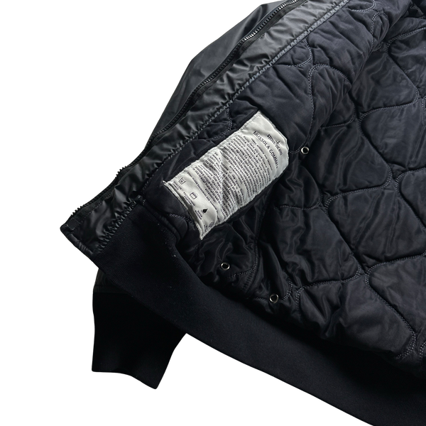 Stone Island 2015 Blue Mussola Gommata Quilted Jacket - Small