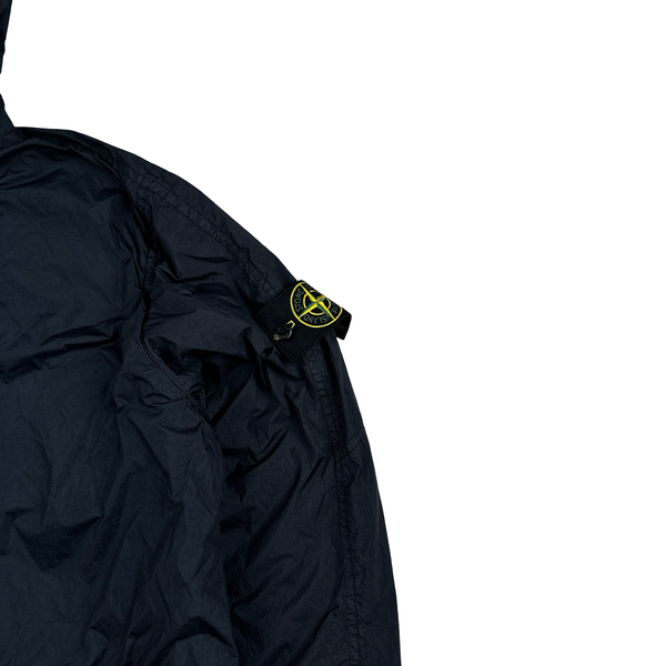 Stone Island Navy Garment Dyed Crinkle Reps NY Jacket - Large