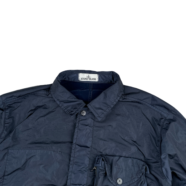 Stone Island 2015 Navy Lamy Flock Thick Nylon Jacket - XXL
