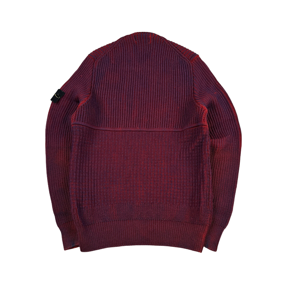 Stone Island 2015 Red/Purple Crewneck Knit Jumper - Medium