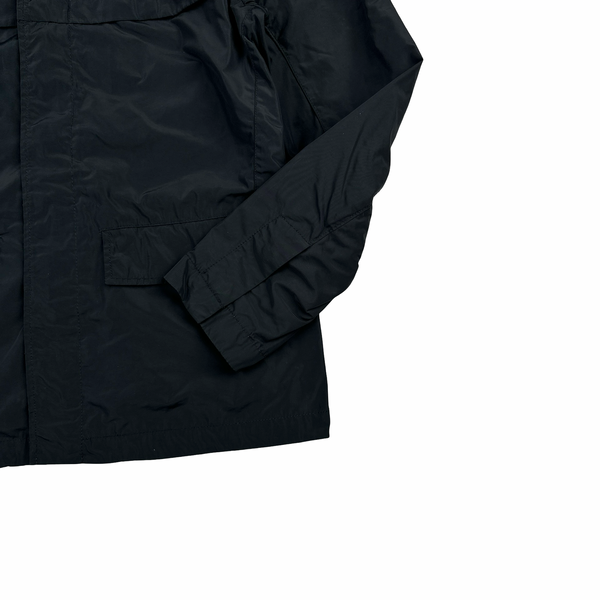 Stone Island 2019 Black Micro Reps Button Up Jacket- Medium