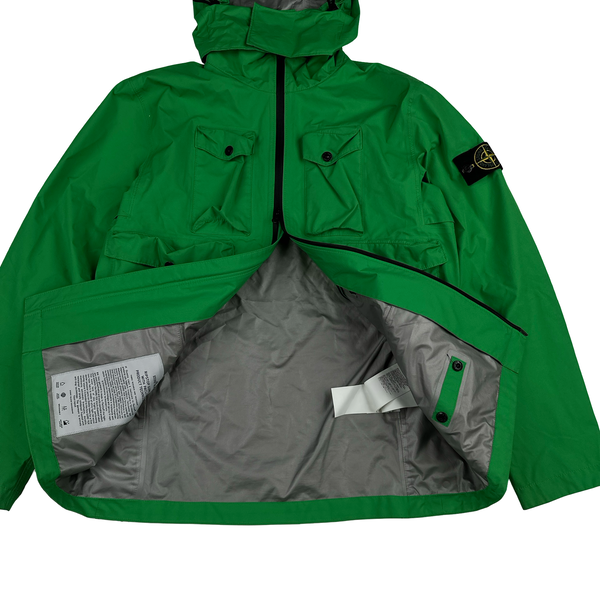 Stone Island 2021 Green Ripstop Gore-Tex Product Technology Paclite Jacket - Medium